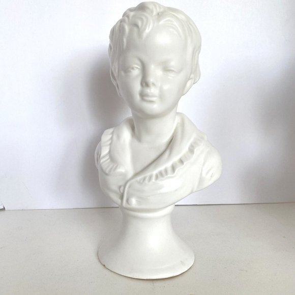 Porcelain Busts Napcoware Brother Sister Vintage Japan Ceramic Statue Victorian - Picture 2 of 16